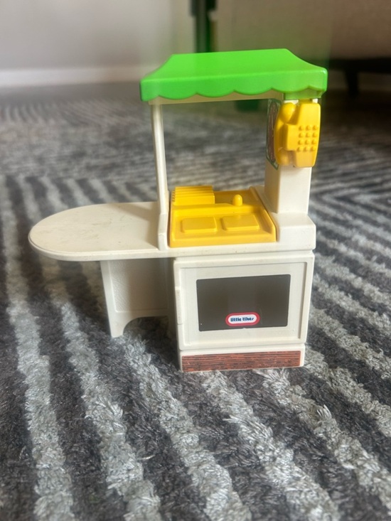 Little Tikes Other - Vintage Little Tikes Dollhouse Furniture Kitchen Island Stove Sink Phone Toy